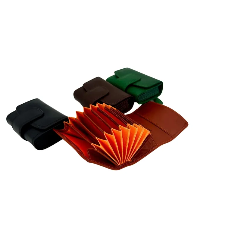 Accordion Card Holder With Button