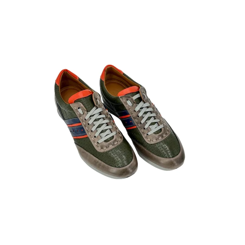 Albert 9 – Green And Gray Low Sneaker