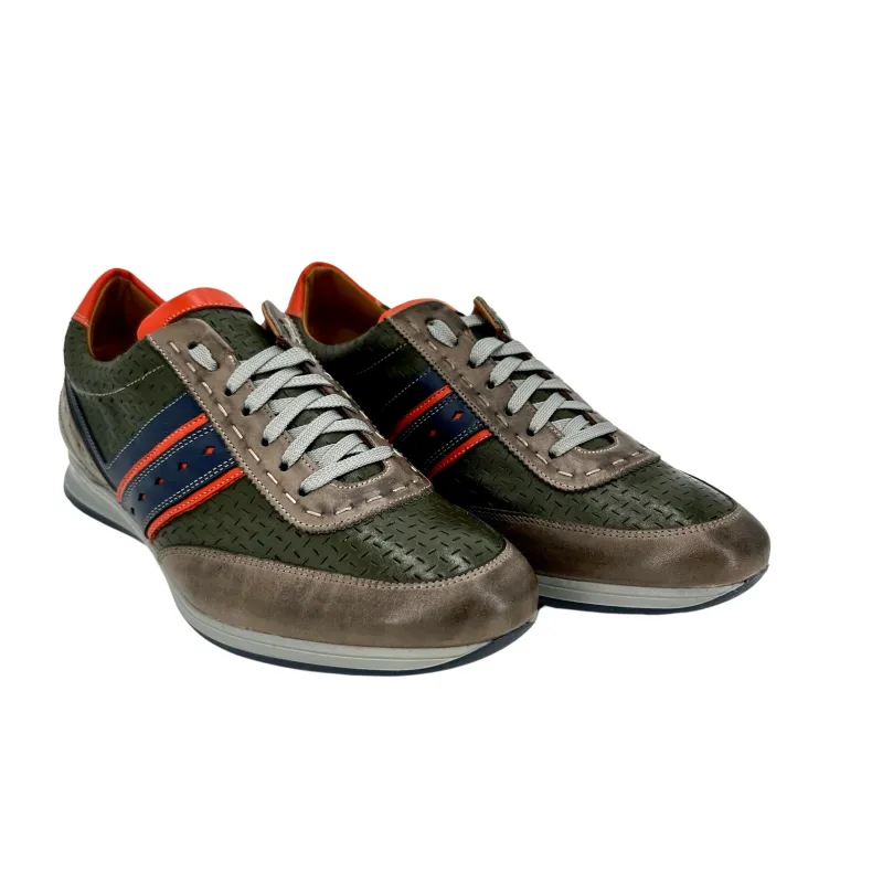 Albert 9 – Green And Gray Low Sneaker