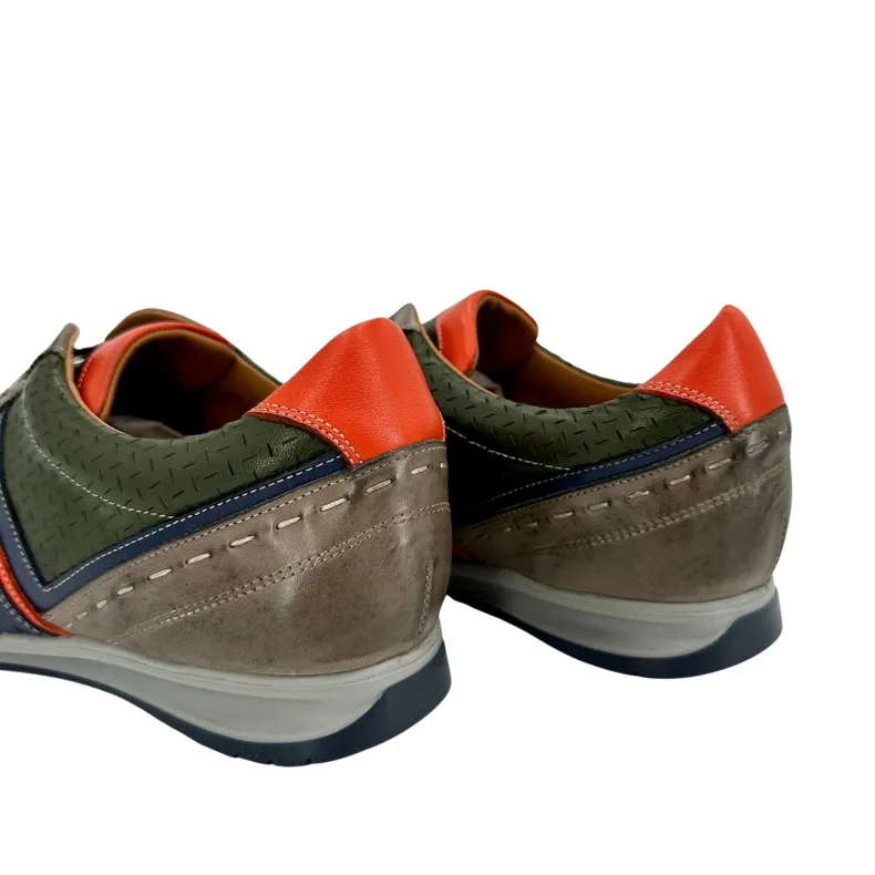 Albert 9 – Green And Gray Low Sneaker