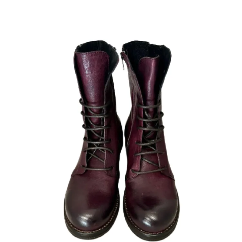 Amphibian In Burgundy Dipped Leather Blake Stitched