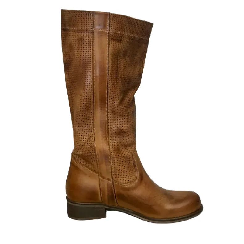 Artisan Shaded Perforated Leather Boot