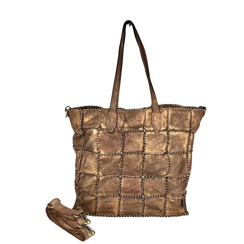 Asia – Bronzed Washed Leather Bag