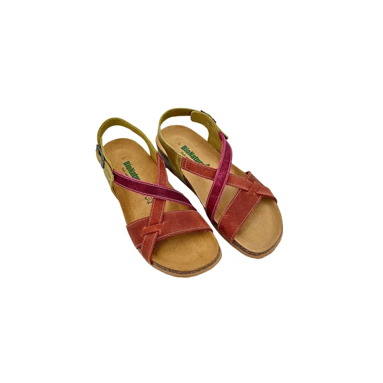 Bionatura Sandal In Multicolor Oiled Leather 2408