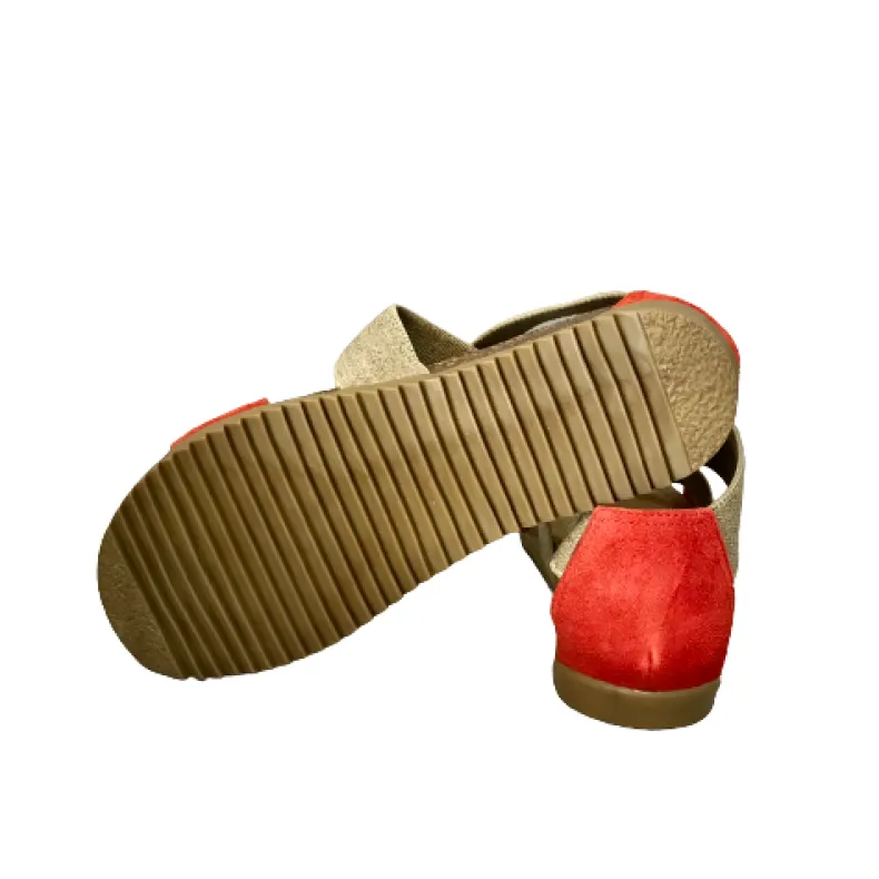 Bionatura Sandal With Red Elastic