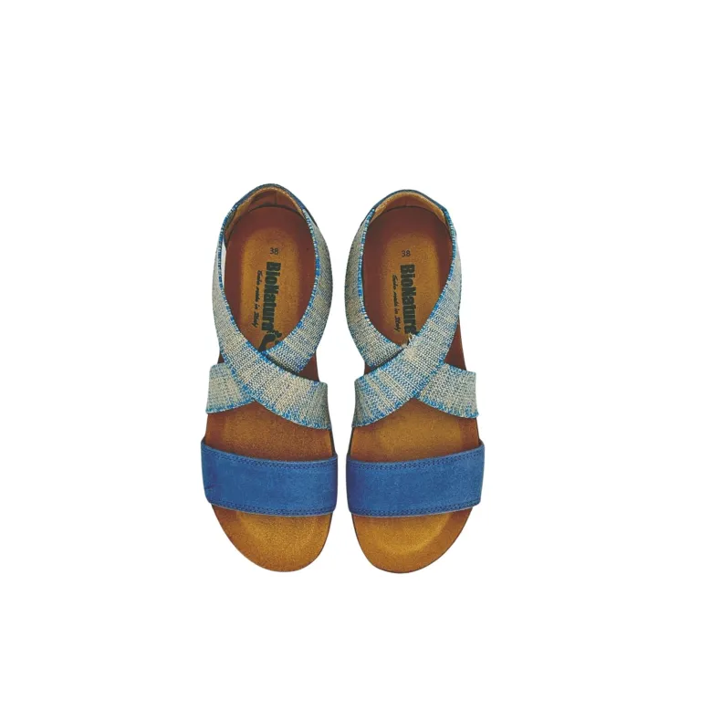 Bionatura Sandal With Light Blue Elastic