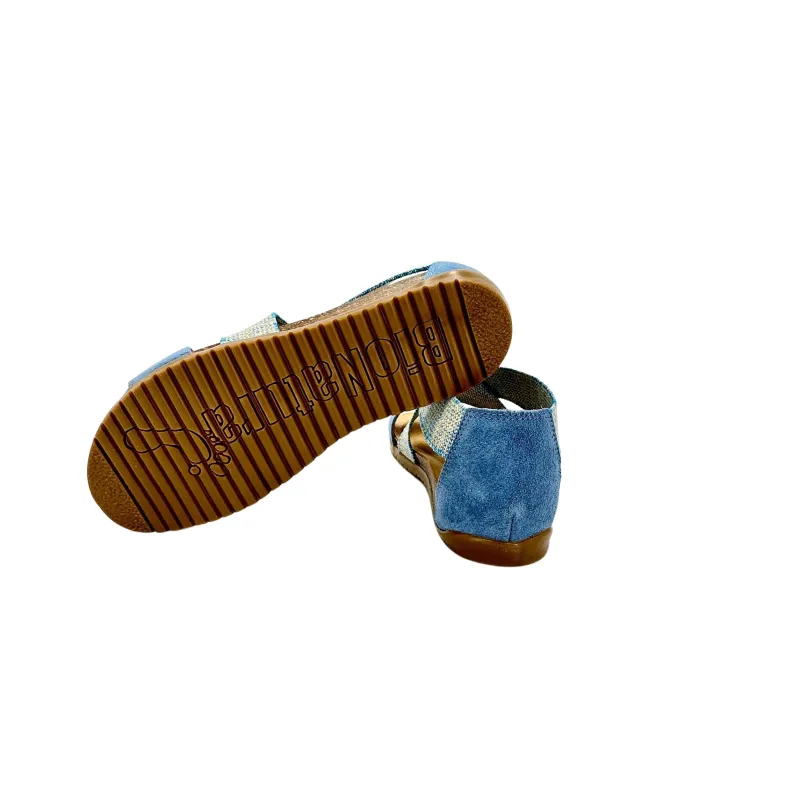 Bionatura Sandal With Light Blue Elastic