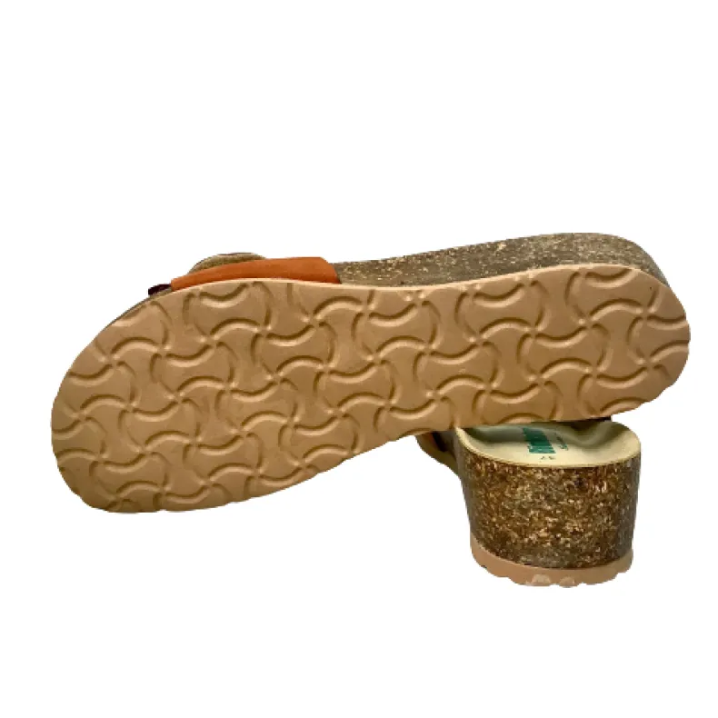 Bionatura Slipper With Rust Flower