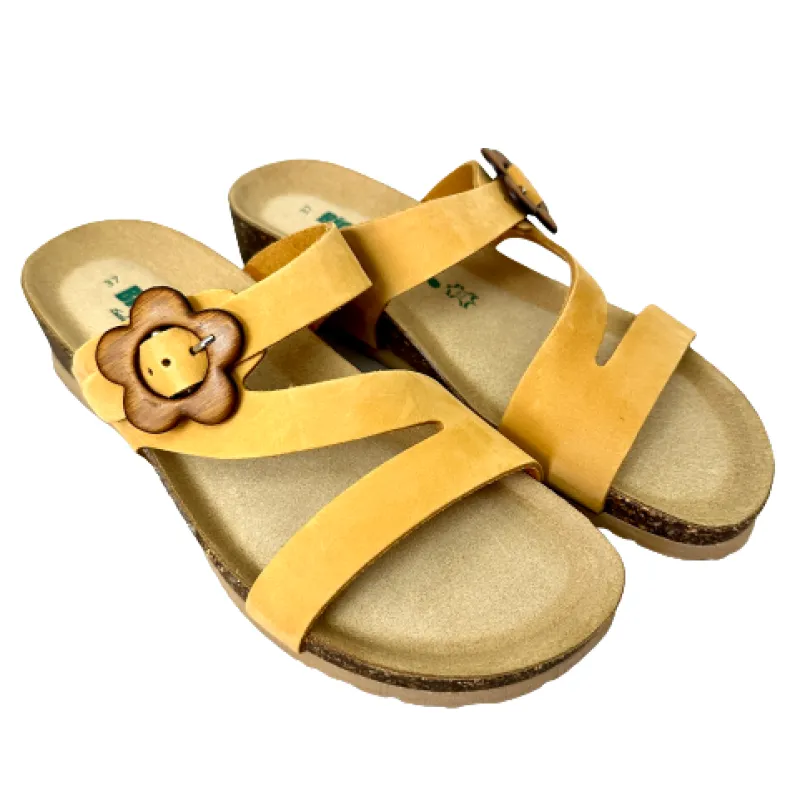 Bionatura Slipper In Apricot Nubuck