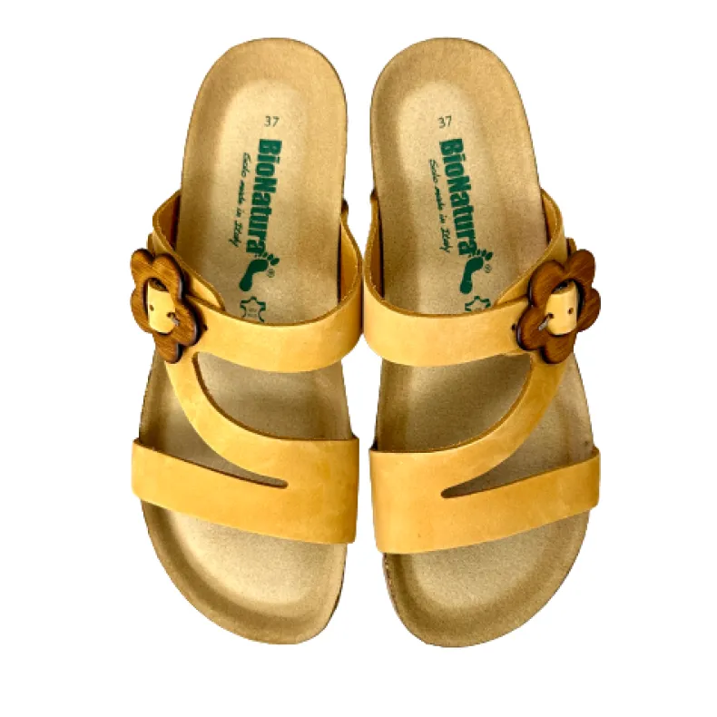 Bionatura Slipper In Apricot Nubuck