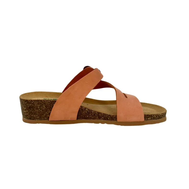 Bionatura Slipper In Peach Nubuck