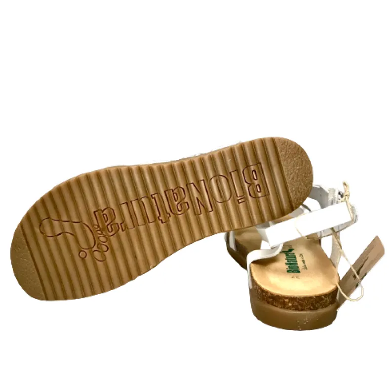 Bionatura White Leather Sandal