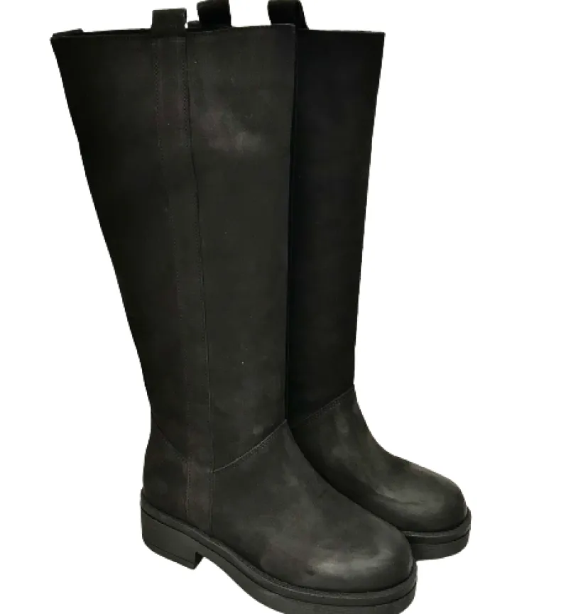 Black Greased Artisan Boot