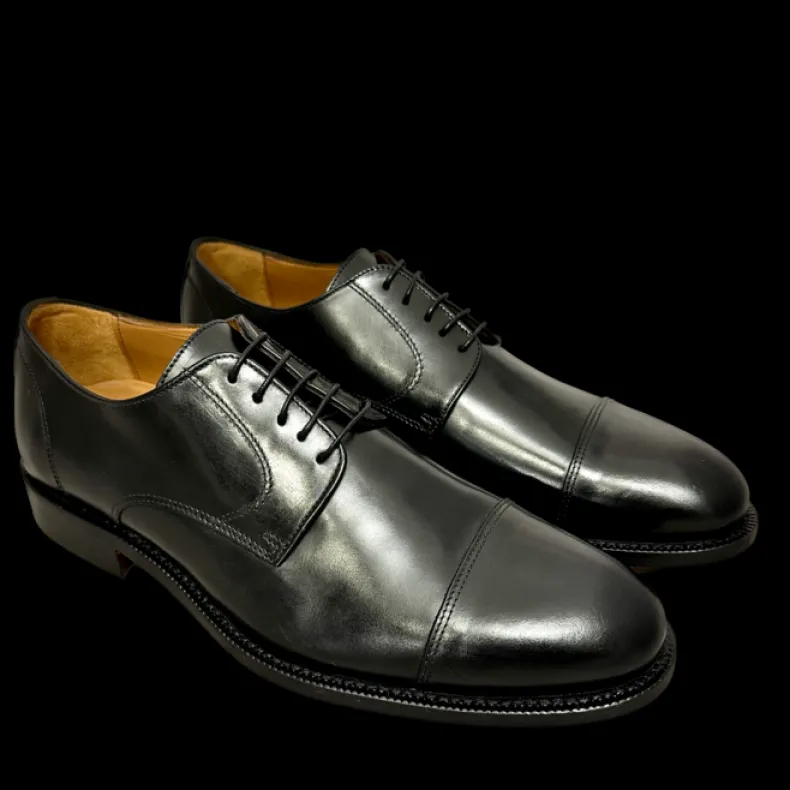 Black Lace-up With Blake Sewn Overlay