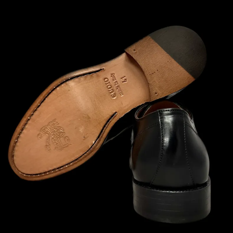 Black Lace-up With Blake Sewn Overlay