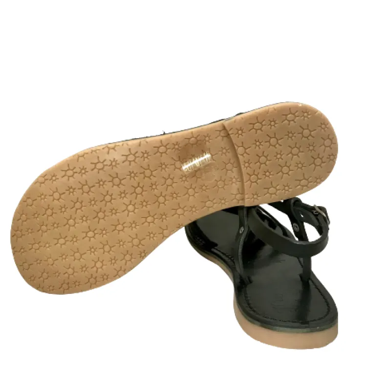 Black Leather Sandal Mod. 6641