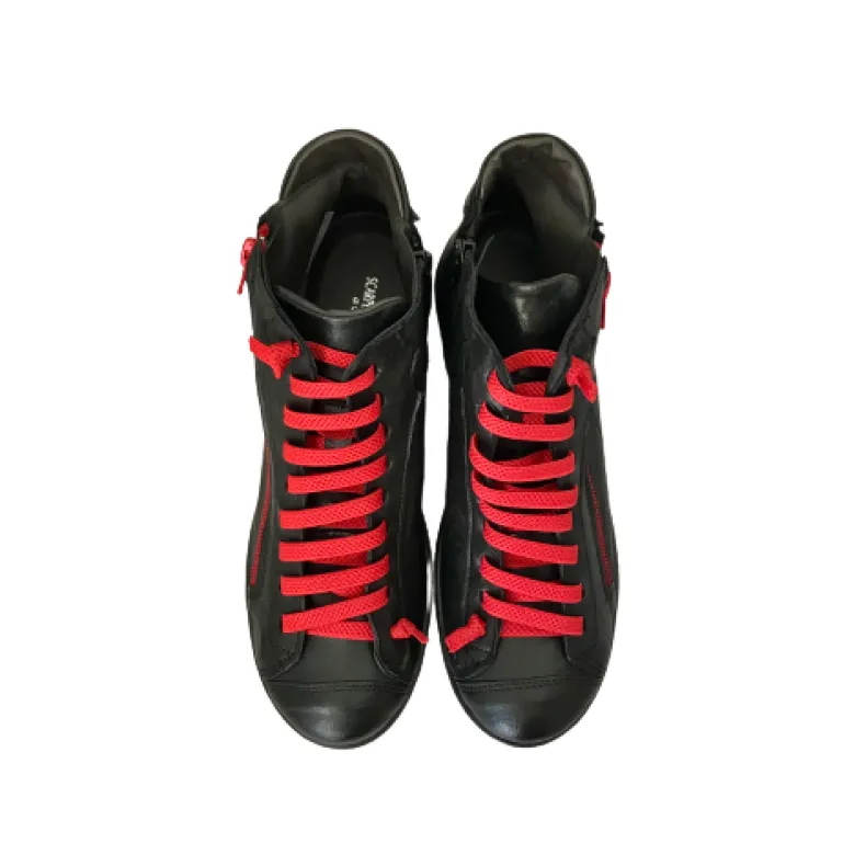 Black Leather Sneaker