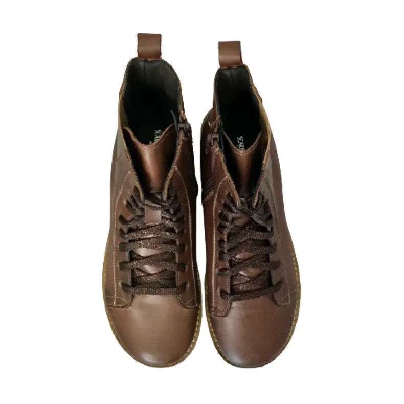 Boot In Dark Brown Leather