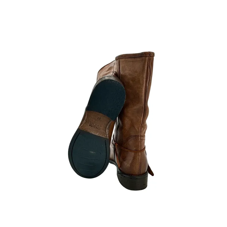 Boot In Tan-dipped Leather