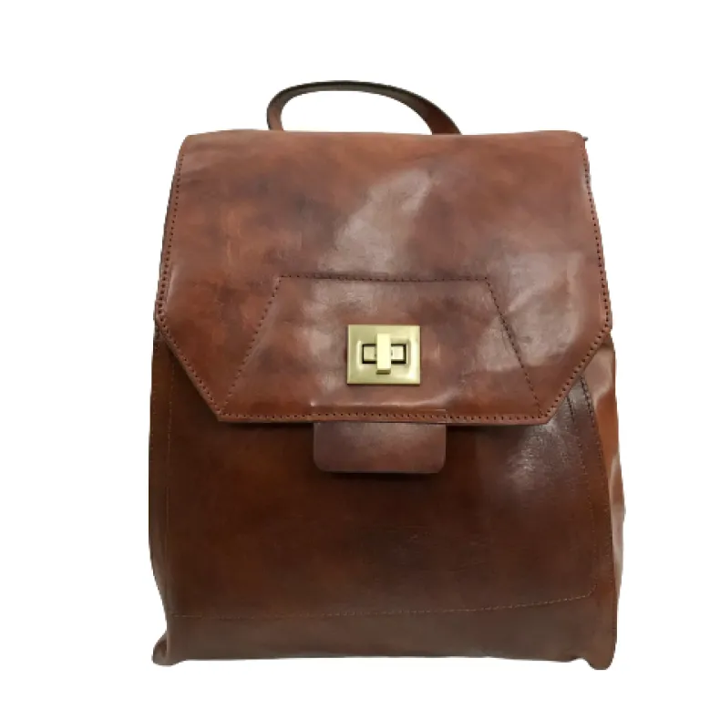 Brown Backpack With Padded Shoulder Straps