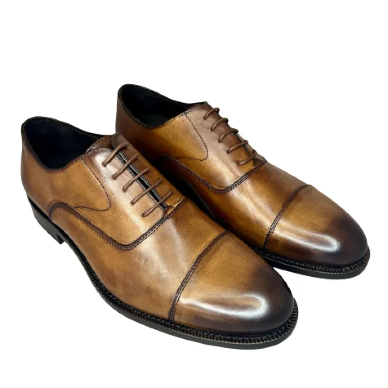 Brown Hand-stitched Shaded Brogues Blake