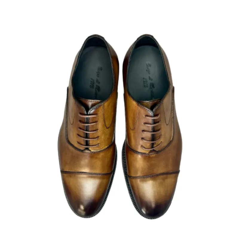 Brown Hand-stitched Shaded Brogues Blake