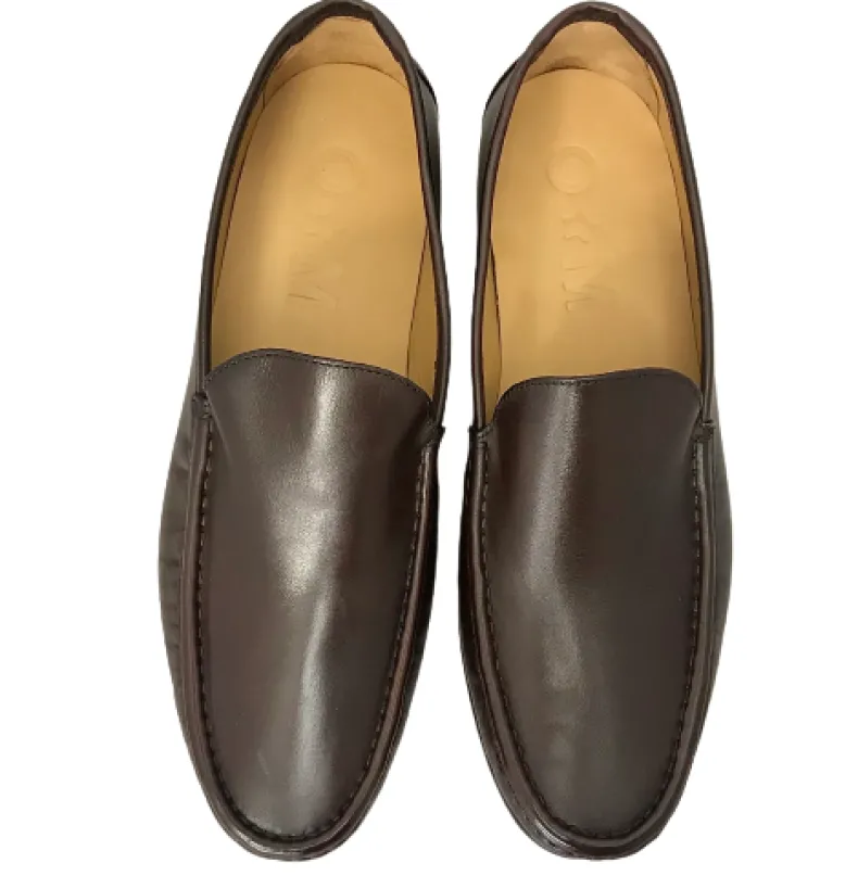 Brown Moccasin Stitched Blake