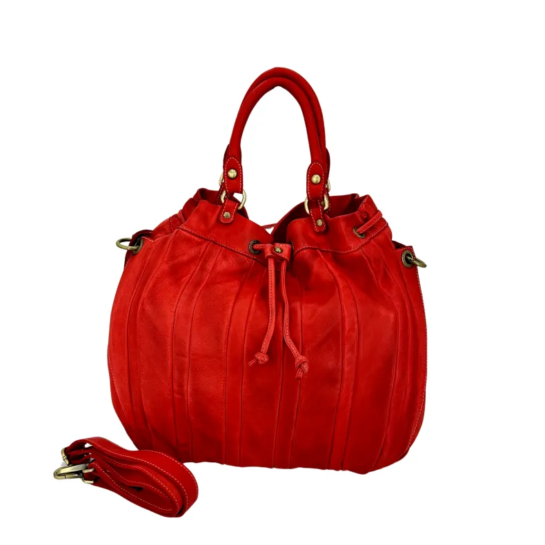 Bucket Model Soft Leather Bag