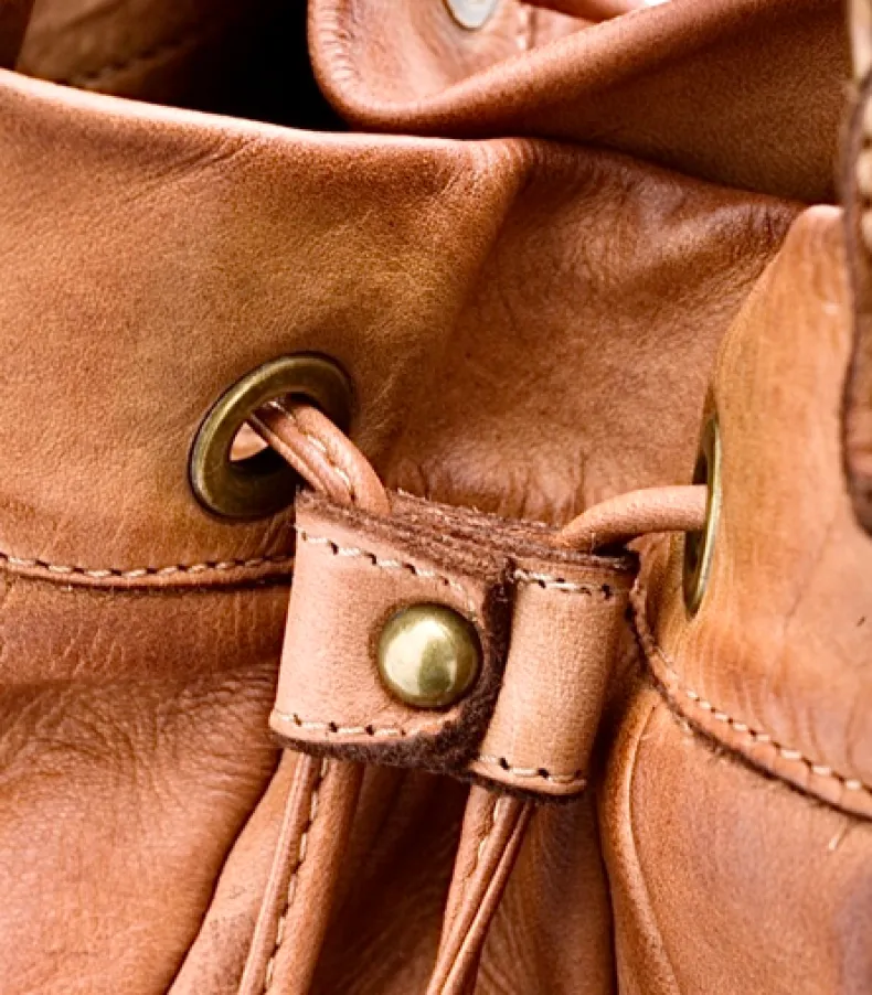 Bucket Model Soft Leather Bag