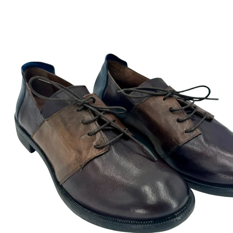 Camarri 1916 Dark Brown Dipped Leather Shoe