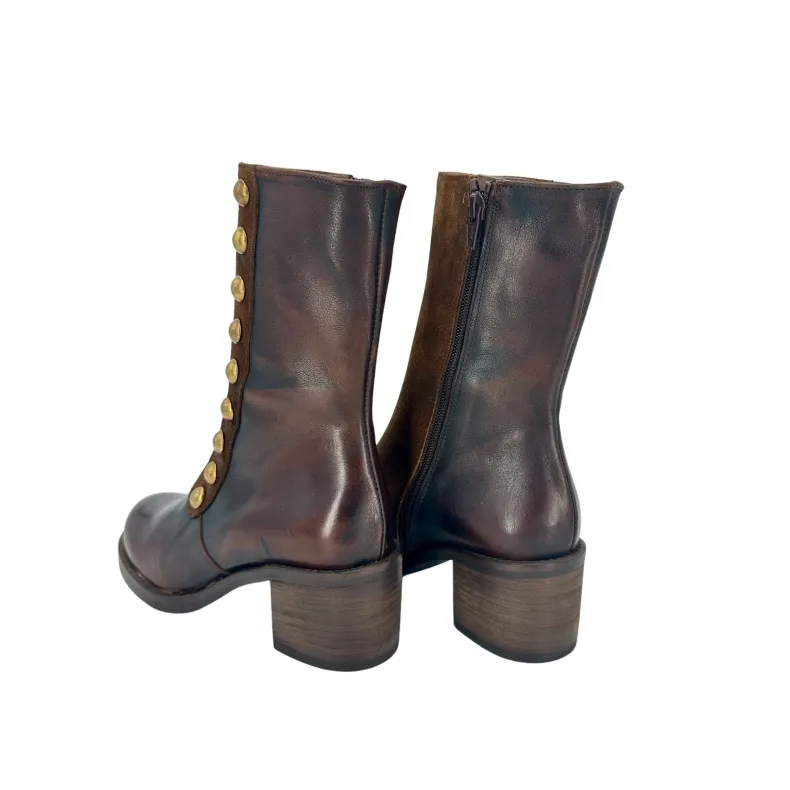 Camarri 1916 Leather Ankle Boot With Buttons