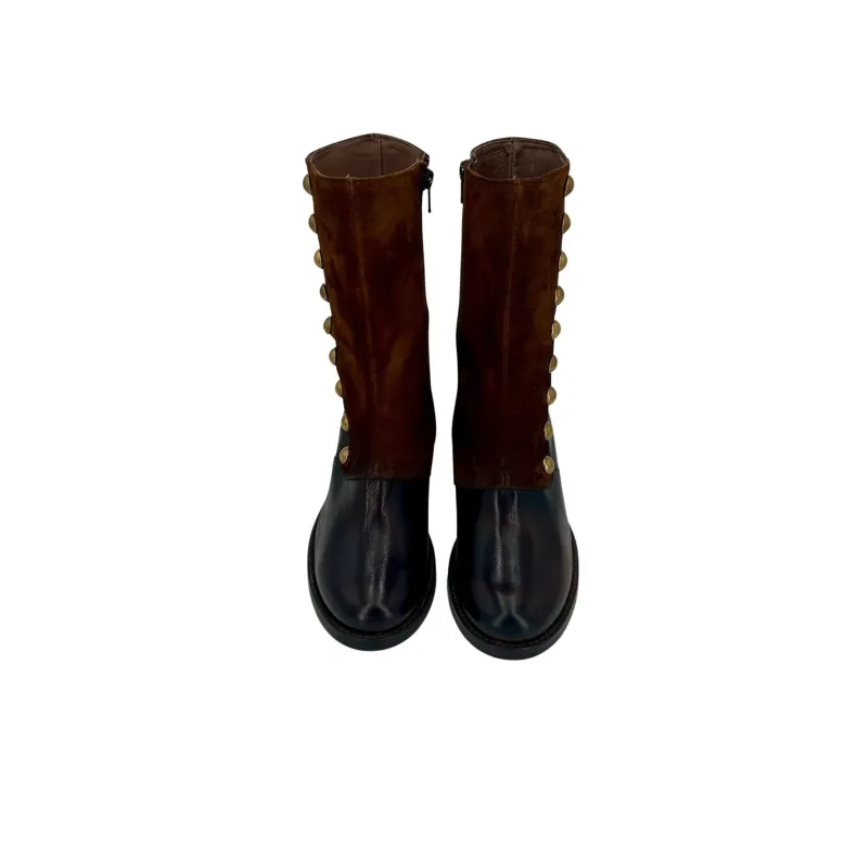 Camarri 1916 Leather Ankle Boot With Buttons