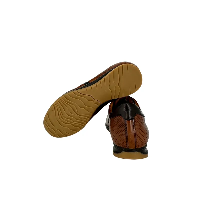 Cognac And Chocolate Sneakers