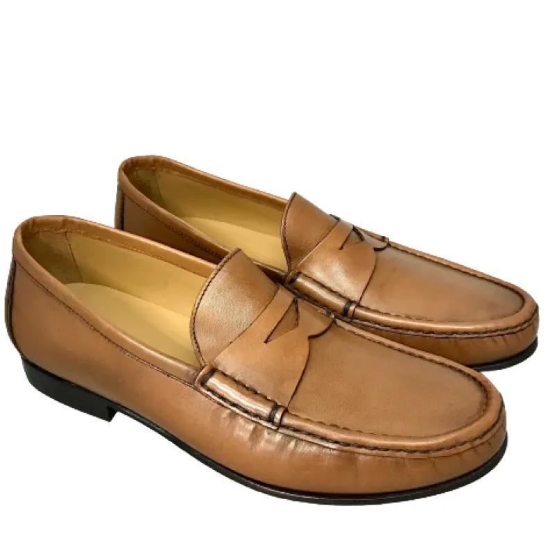 Cognac Moccasin Mod. College Sewn Blake