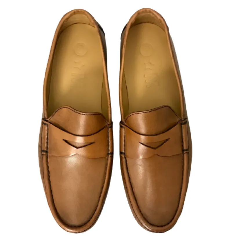 Cognac Moccasin Mod. College Sewn Blake