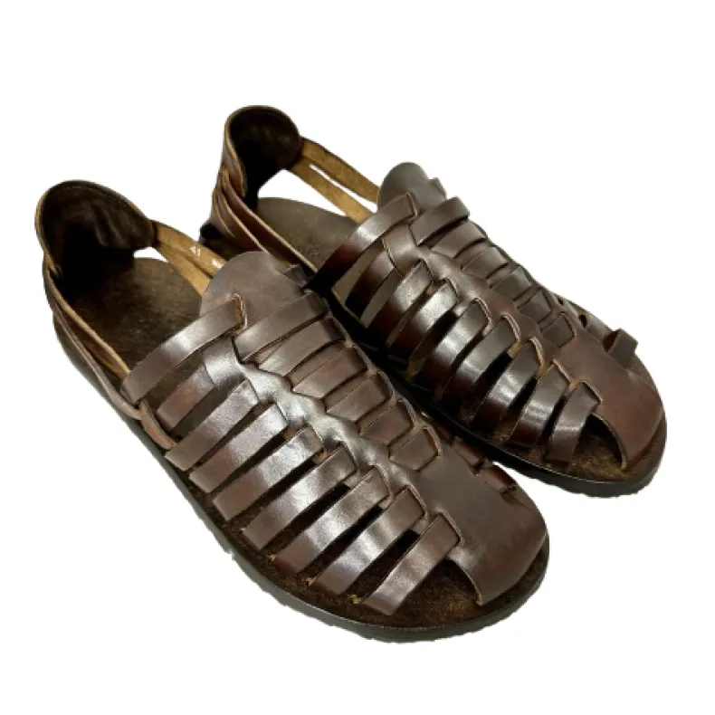 Cowhide Sandal T. Dark Brown M6579