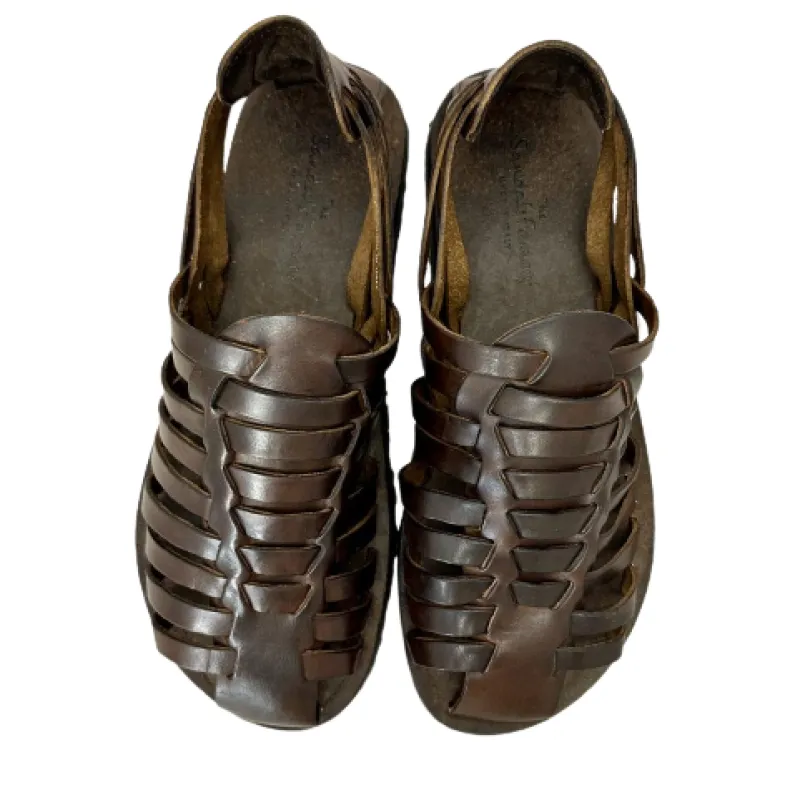 Cowhide Sandal T. Dark Brown M6579