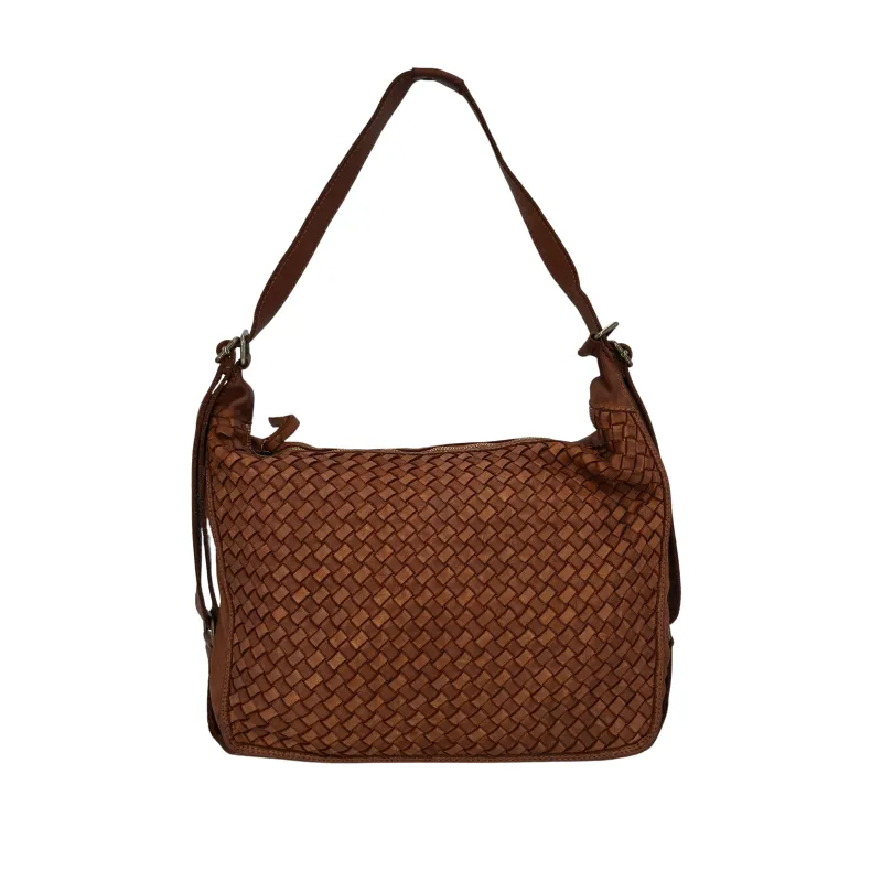 DAKOTA – Medium Woven Leather Bag / Backpack