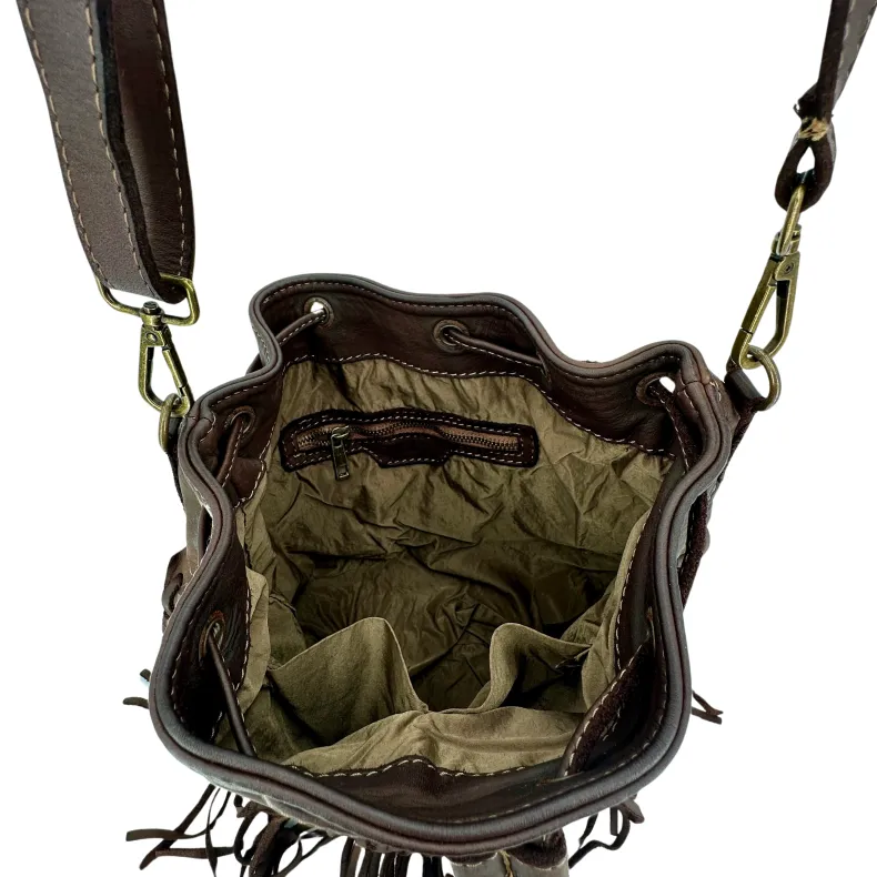 Dallas – Bucket Bag With Fringes
