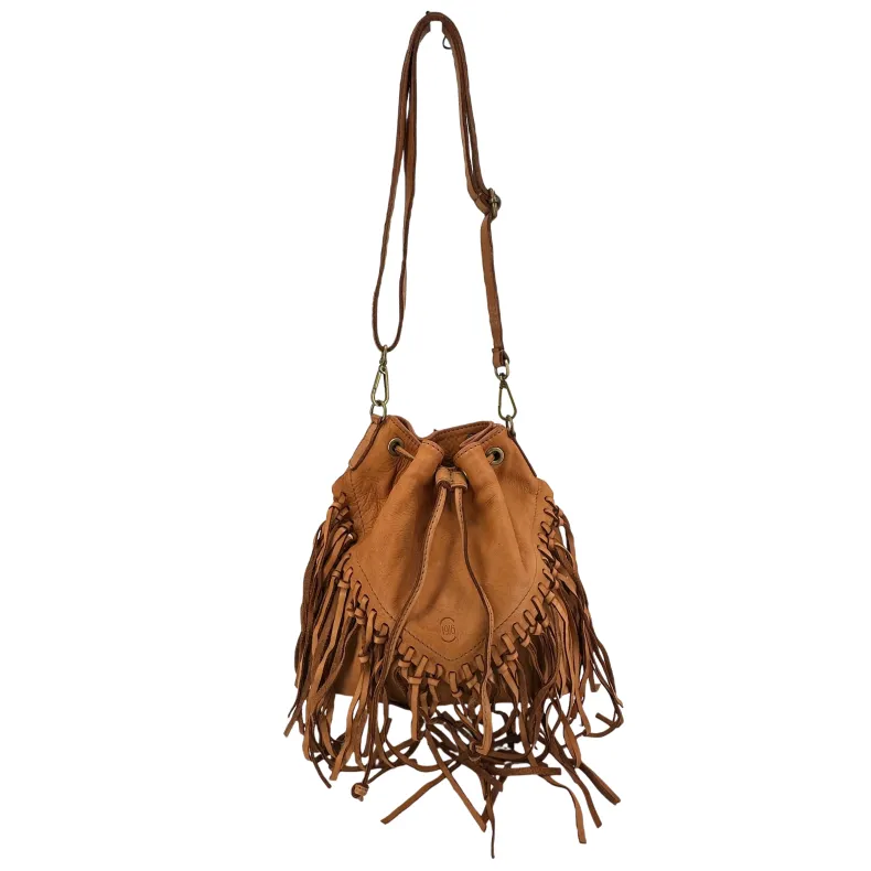 Dallas – Bucket Bag With Fringes