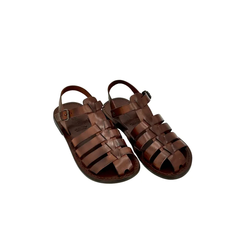 Dark Brown Leather Sandal Mod. 7090