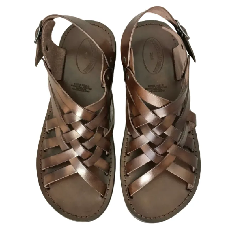 Dark Brown Leather Sandal Mod. 7001
