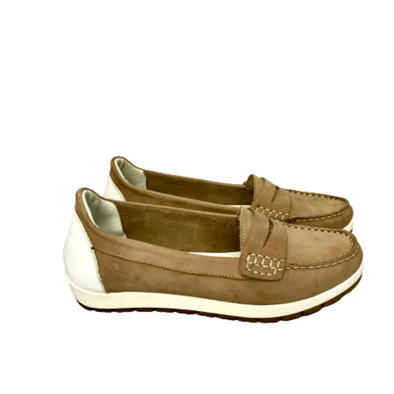 Dove Gray / White Moccasin