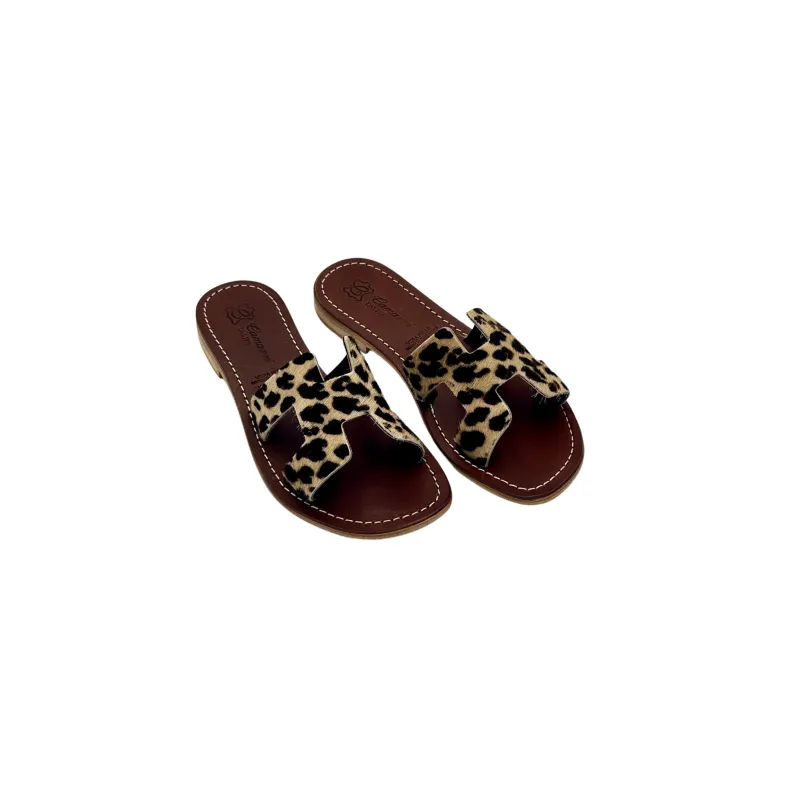 Elena – Leopard Leather And Ponyskin Slipper Mod. Hermès