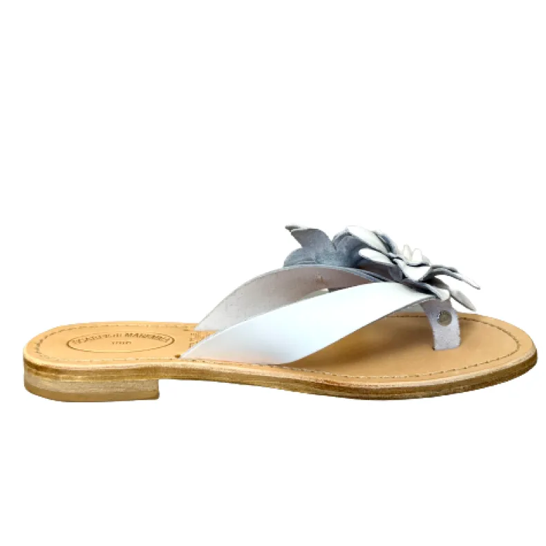Fabiola – White Leather Flip Flop