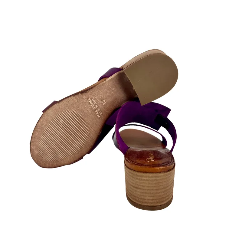 Fuchsia Dipped Leather Slipper