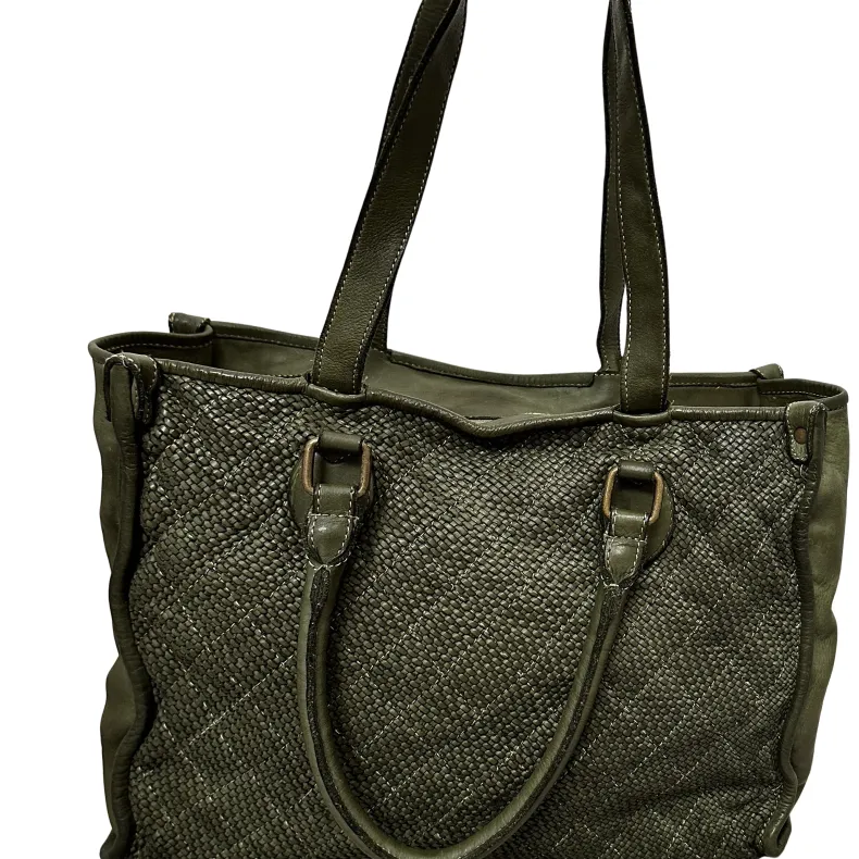 Giada Large Woven Shopper Bag