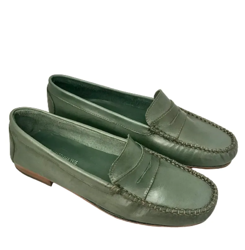 Green Handmade Moccasin