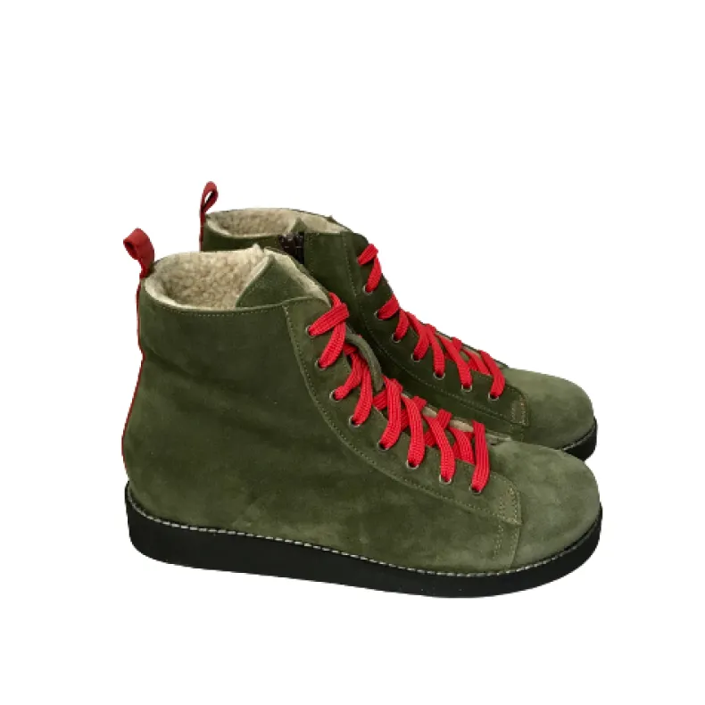Green Suede Sneakers