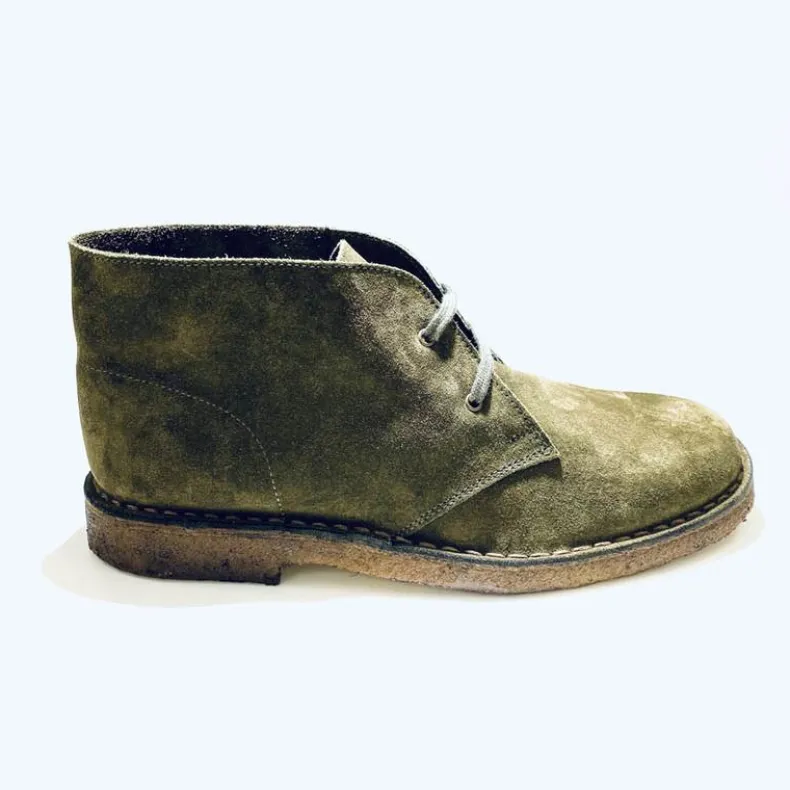 Green Wood Artisan Ankle Boot